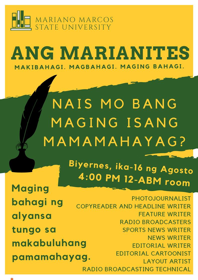 LHS_talks's tweet photo. Isa ka bang kampon ni Balagtas? Lumahok na sa screening ng Ang Marianites bukas, sa 12-ABM room. Alas kwatro ng hapon.

Kitakits, LHSians!! 💚💛
#LHSaya #LHSimula https://t.co/GEHaTWkGxC
