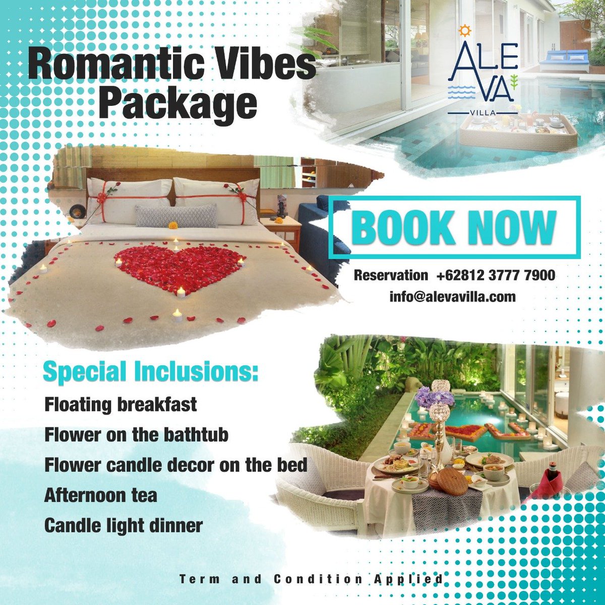 it's proudly present our newest Romantic Vibes package go get yours and drop your booking right now! at Aleva Villa
#wolderfulindonesia #romanticsurprise #honeymoonsurprise #romanticvilla #villainbali #privatepoolvilla #travelling #worldwide #internationalvilla