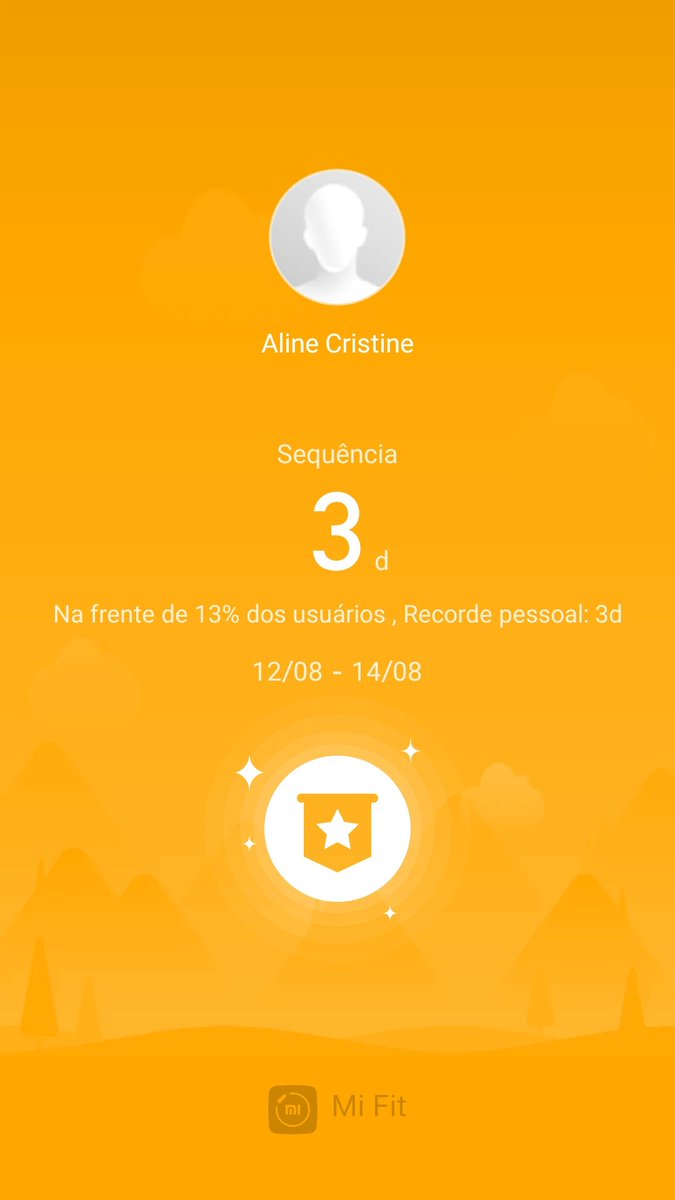 Mi Fit
Meus dados de aptidão