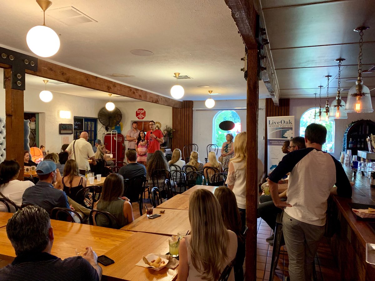 brettahurt's tweet photo. Very cool evening hosted by my @datadotworld co-founder  ⁦@jonloyens⁩ - an event of his making to benefit ⁦@theARFoundation⁩.  Highlighting the journeys of both East and West Austin entrepreneurs - at ⁦@TamaleHouseEast⁩. https://t.co/V4LDje4R3a