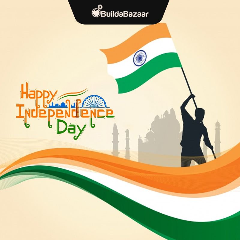 buildabazaar's tweet photo. Let's celebrate the glory of a free India and uphold the pride and honor of being an Indian. Happy Independence Day🇮🇳 https://t.co/hZNVbqAaWI