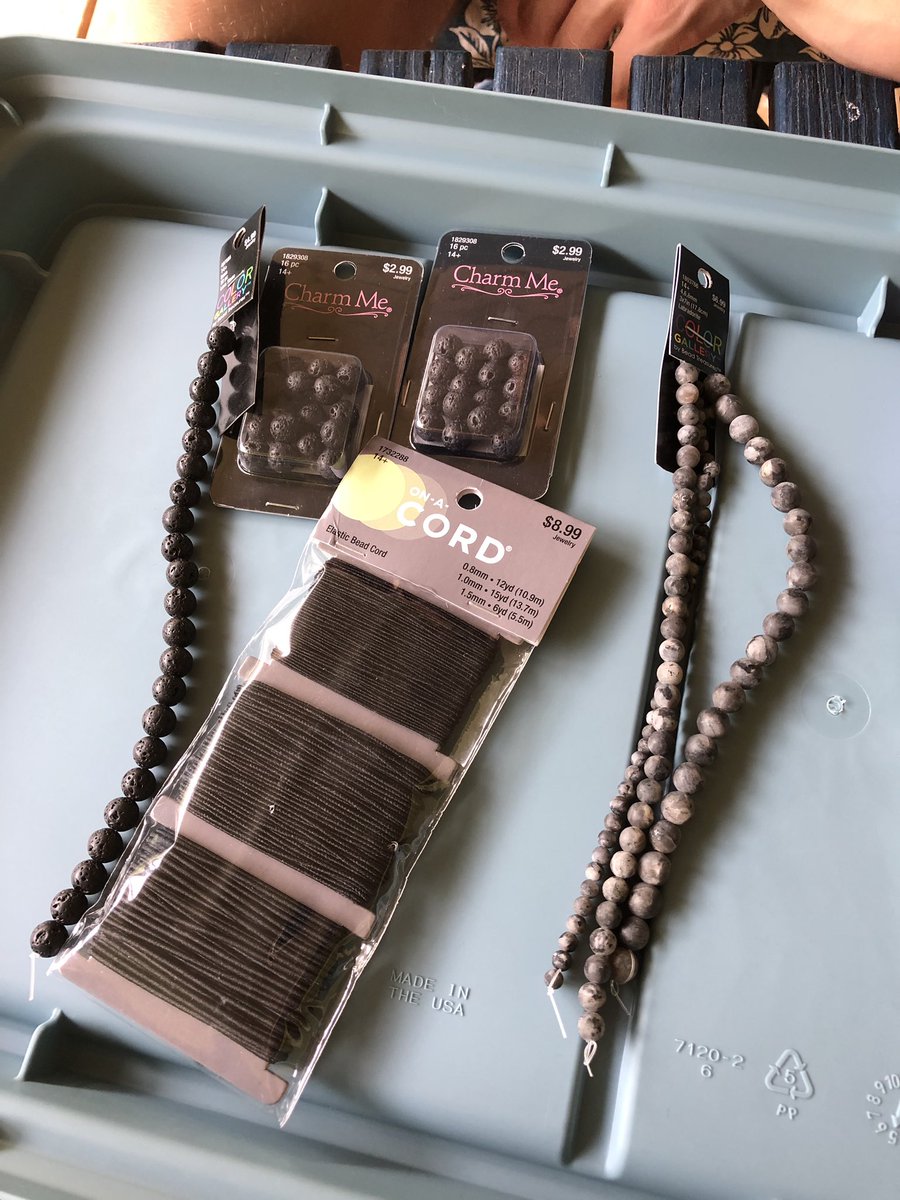 Jessballl's tweet photo. Warren noticed how stressed and anxious I have been and decided to sit down and make aromatherapy bracelets together. I don’t know what I did to deserve him but I thank God for him everyday <3 https://t.co/RpNROeo8FA