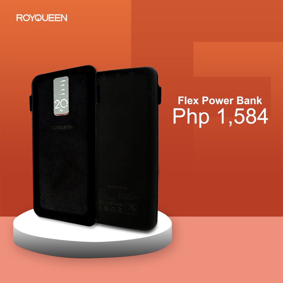 royqueenph's tweet photo. Introducing Royqueen Flex 20,000mAh Power Bank: great performance and sleek design. Available at Royqueen for Php 1,584!

Shop link: https://t.co/1vxlir0Agb

#Techpinoy #Geekpinoy #Roadto100K #Exciteyoursenses #Royqueengadgets #Beseenwithroyqueen #Royqueenph https://t.co/nFeqpCUuGM