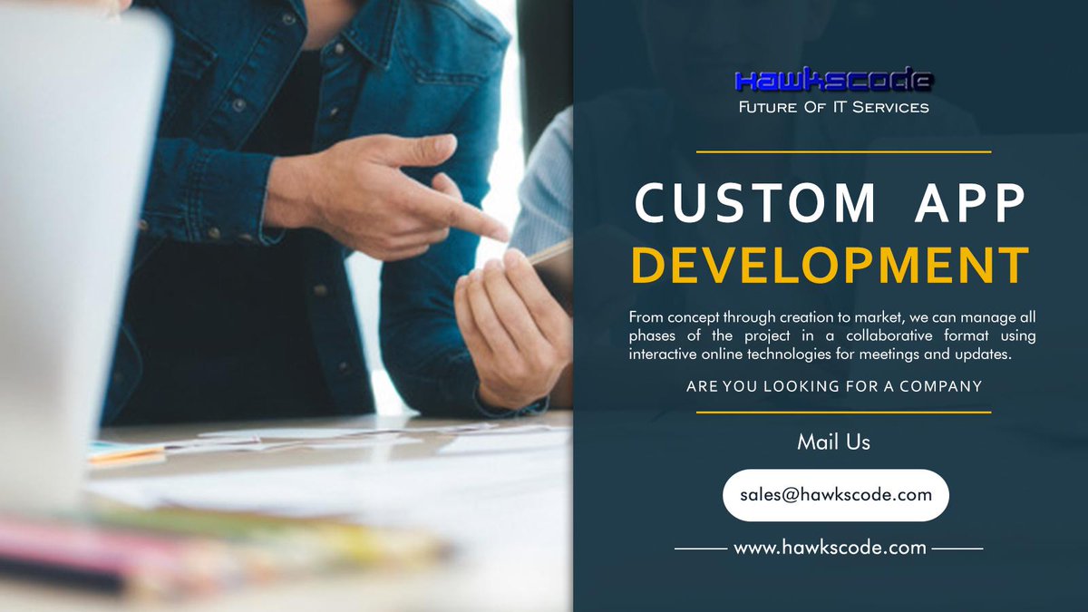 HawksCode's tweet photo. Our approach is to work with you as a partner in developing your application including Android and iOS platform and to consult with you to develop your overall mobile strategy.
Drop your query at sales@hawkscode.com
#business #development #android #experience #mobileappsdevelop https://t.co/XUbt7KuvsC