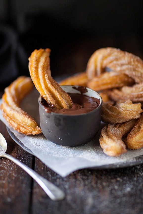 SpainFoodWineAU's tweet photo. #Churros served with hot #chocolate sauce, our version of a perfect winter afternoon in #Spain. Dip it! 😋
#AfternoonTeaWeek https://t.co/IQi2ySOEK7