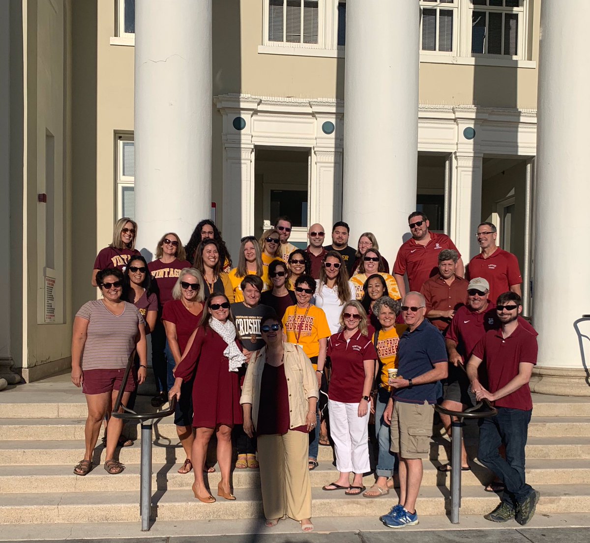 VHS_Crushers's tweet photo. Our amazing staff at the superintendent's welcome on the first teacher work day! We are almost ready for students on Wednesday morning! https://t.co/Oh2af7uN5h