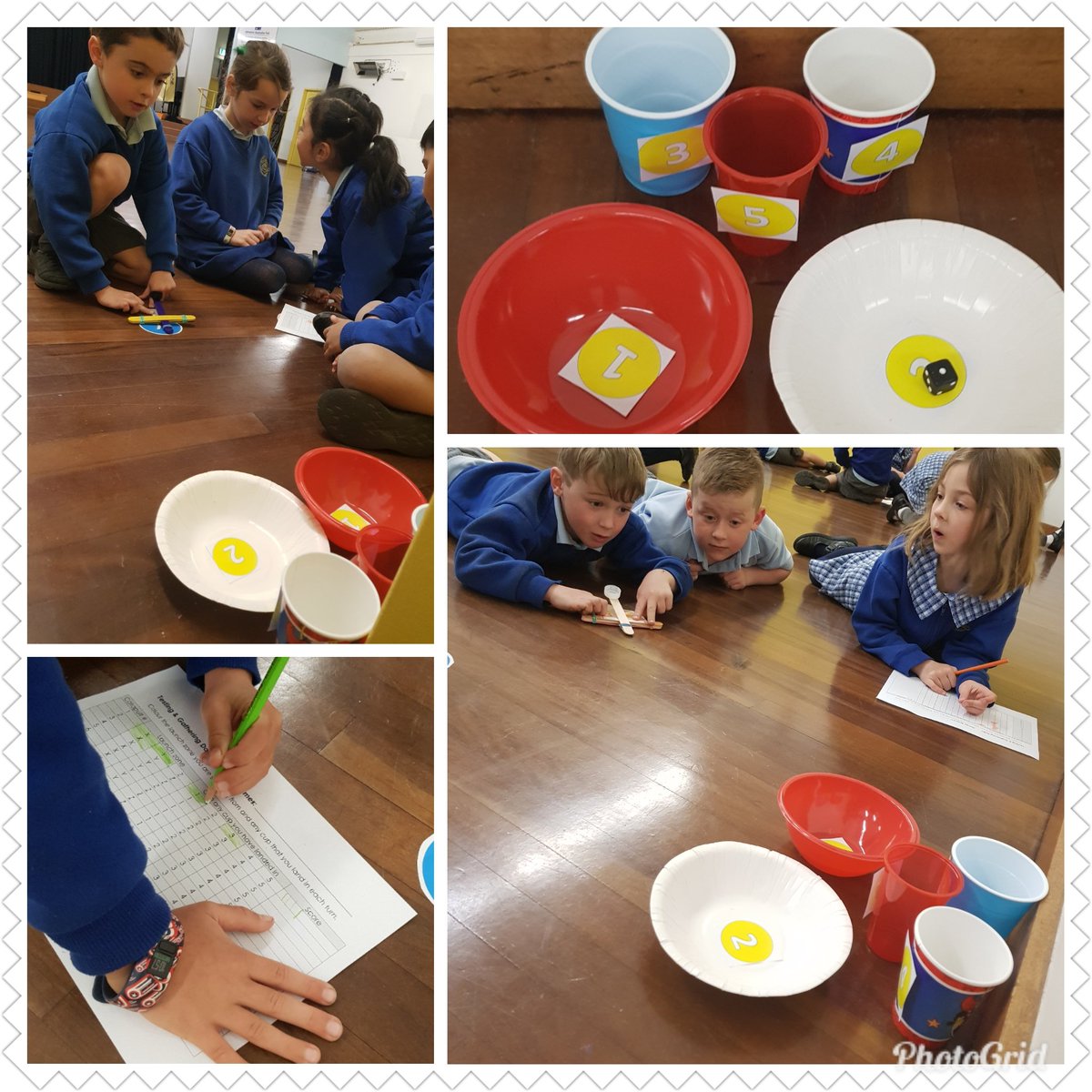 Stage 1 using catapults to test and collect data! #STEM