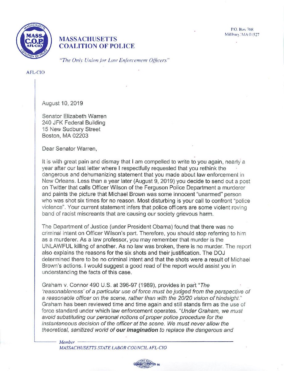 Massachusetts Coalition of Police tweet media