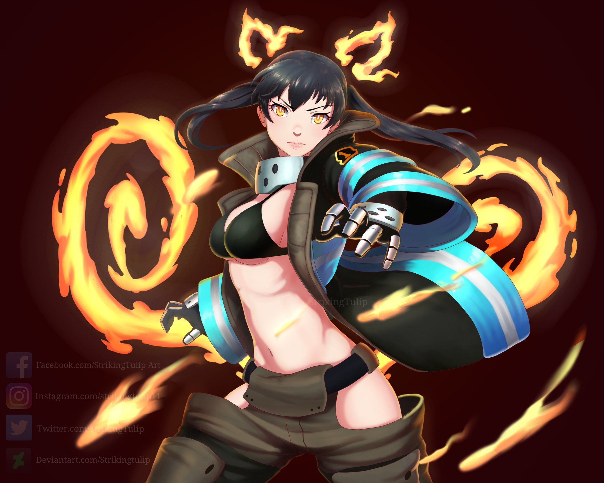 Strikingtulip Fan Art Tamaki Kotatsu From Fire Force Commission Open T Co Pyogwt5brk T Co Fypcatogtz T Co Zu3oomh9oz Twitter