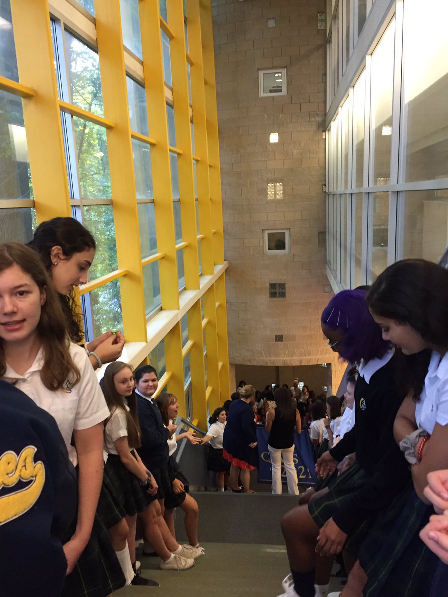 joygprince's tweet photo. We lined up by grade level for the opening session processional. @AGSHurricanes @ahillgill @kristaparker #20yearsofAGS #thisisAGS https://t.co/CYQtw2XQvq