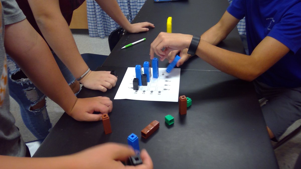 SMcDonaldRMS's tweet photo. First day with students. They are solving Skyscraper puzzles. Thankful to learn about these puzzles @SEMathSummit a couple of weeks ago. They promote problem solving, logical reasoning, and spatial awareness for my middle school students. #SEMathSummit #MTBoS #iteachmath https://t.co/GErILwYKu8
