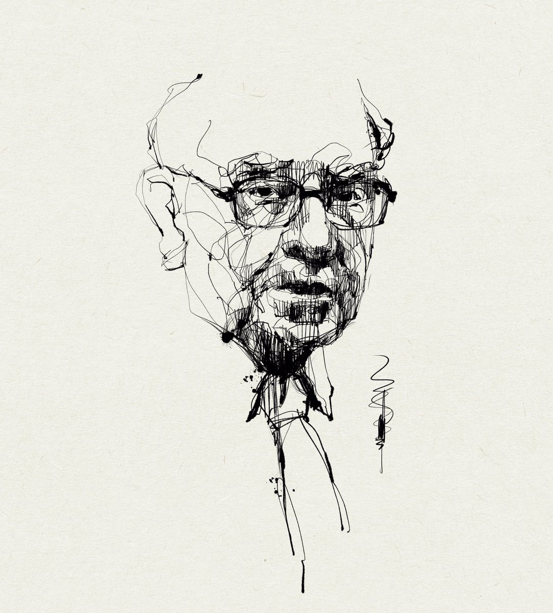 widemediaguy's tweet photo. Ink sketch
#drawing #practicing #sketch #sketching #rapidsketch #draw #portrait #illustration #keepsketching #inksketch #flexnib #inkdrawing #flexpen #dippen #artist #puneartist #giftaportrait #wmg #widemediaguy #idesignexperiences #stylizedillustration #noodlersink https://t.co/r1BCCRmgIl