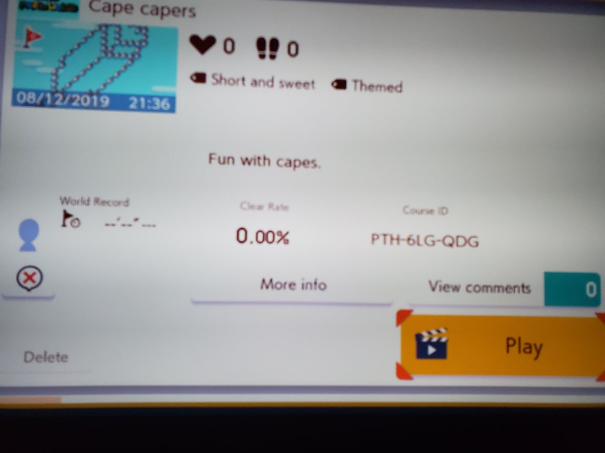 RedDawn430's tweet photo. New level is up!
Feel free to fly through my level... backwards!
PTH-6LG-QDG
#Smm2 #smm2level https://t.co/6e9CubsojN