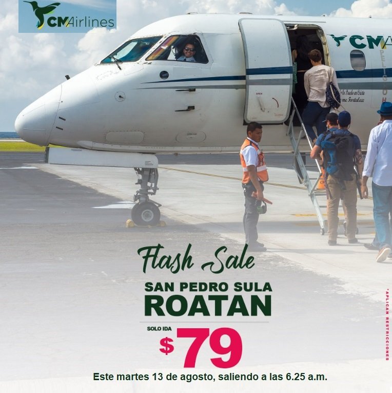 cmairlines's tweet photo. Flash Promo!!!

Aprovecha esta súper promoción..

San Pedro Sula - Roatan 6:25 am a 79$

Aplican restricciones
https://t.co/85zJWCLJLh
2290 1800 https://t.co/LihSKsfJvQ