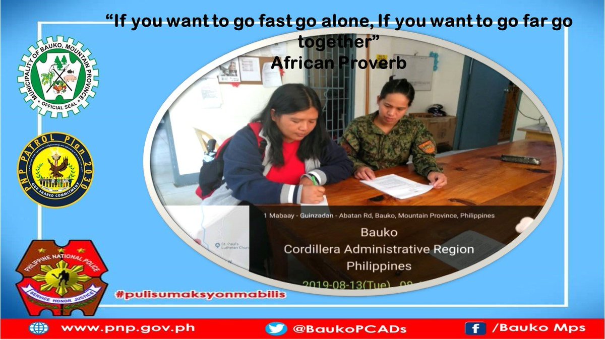 PNPBauko1's tweet image. Dialogue with the Barangay Secretary of Lagawa
#ProjectDoubleBarrel
#Wellness and Recovery of PSUD
#PNP
#PNPUmaksyonMabilis
#PulisAtKomunidad