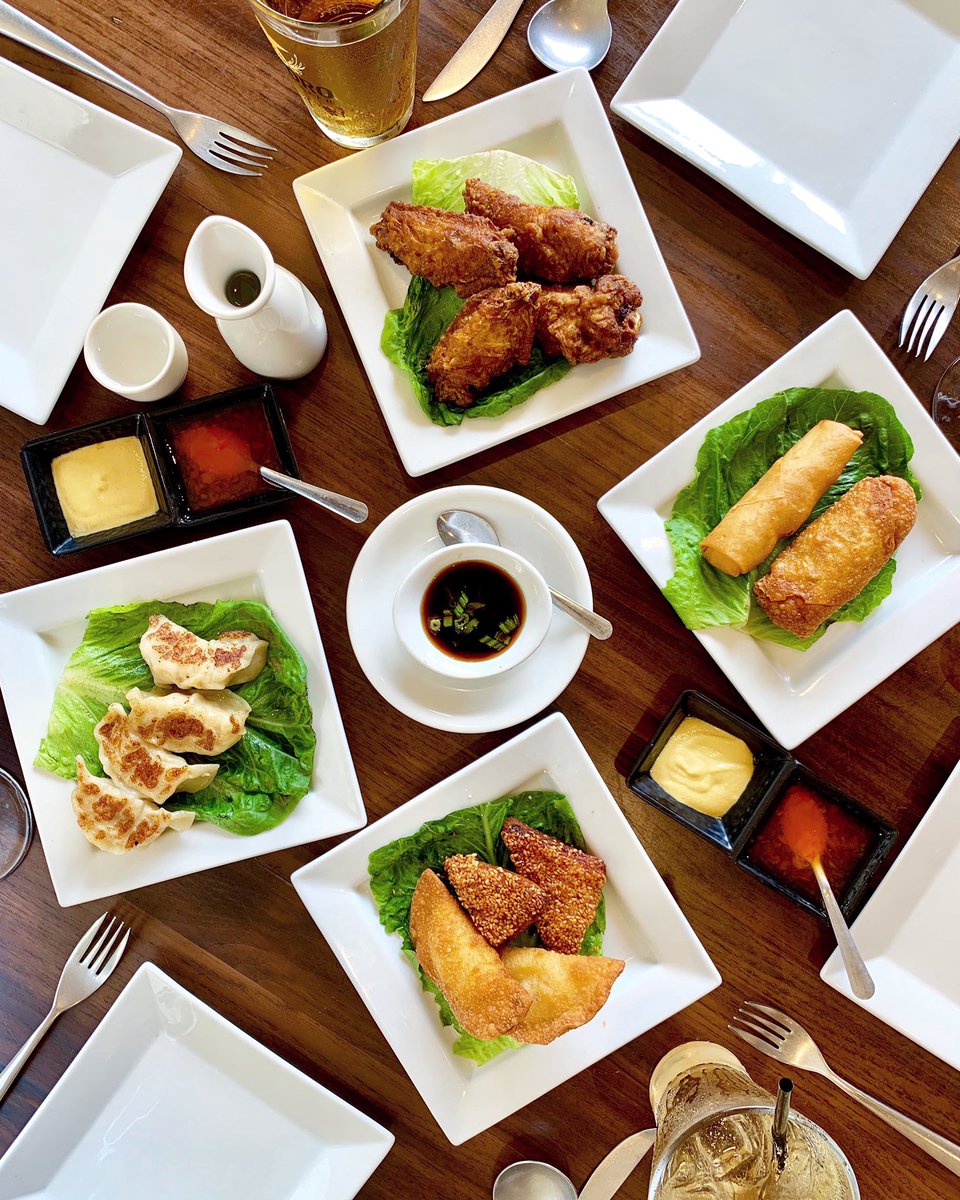Hang with Wang Happy Hour Monday-Friday 3-7pm! ⭐️ 

$1 - $2 - $4 bites 🥟
$1 Hot sake 🍶
$2 Sapporo draft 🍻
$3 Well drinks 🥃
$4 Select Wine🍷