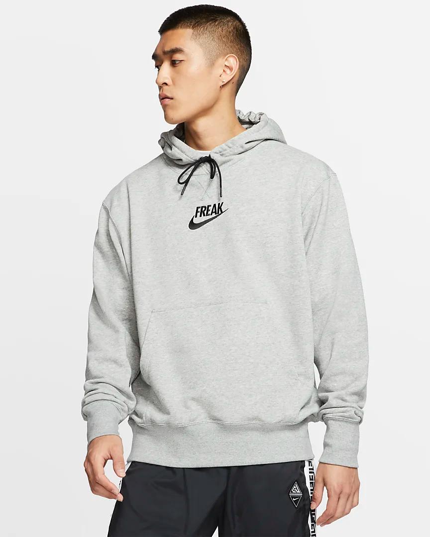 giannis freak hoodie light bone