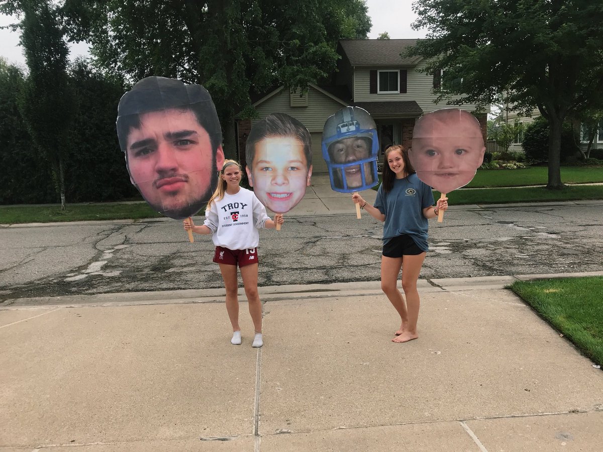 thscoltcrew's tweet photo. We are back for another year of fun!! Lets start off with the fatheads!! Suggestions on who you want to see as a fat head during sports... dm us their name or txt bri/mallory 🤪 https://t.co/rdgyAHNAbT