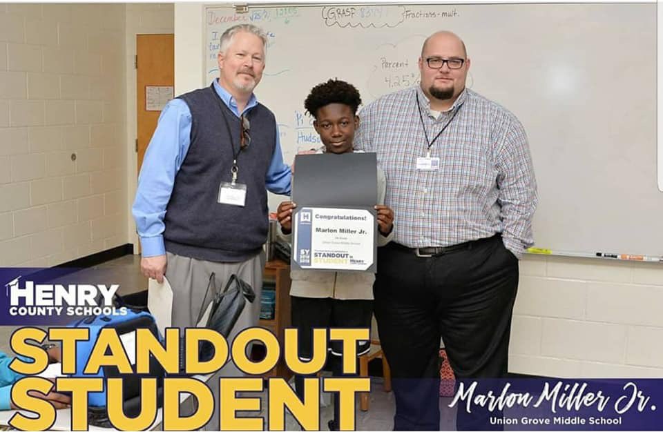 McLeod_Edu's tweet photo. Shouting out my student and Men of Distinction member, Marlon Miller Jr., aka @DeuceHands for being recognized at tonight’s @HenryCountyBOE Board meeting as a “Star Student!” @ugm_hcs #ExpectExceptionalHCS https://t.co/WmptRn85yI