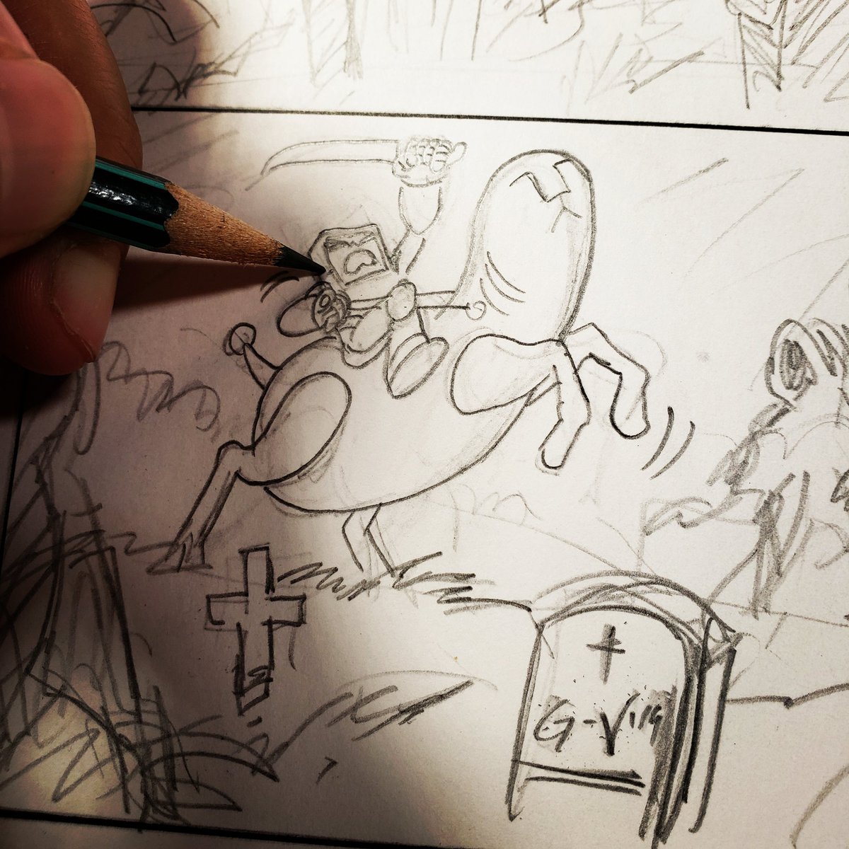 Guidovision's tweet photo. Back in the saddle! #mayormontenegro #demoninfection
#comic #comics #webcomics #webcomic #indiecomics #silentcomics #guidovision #drawing #comicwip #wip #comicsart #artprocess #comicsmaking #characterdesign https://t.co/0lIMzJzxaL