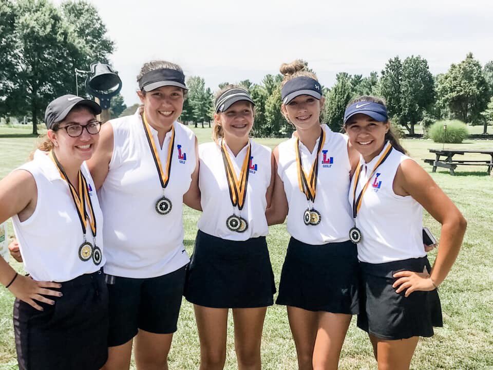 LWHSLancers's tweet photo. Lady Lancers Golf does it again... 4 straight wins to open the season!

The girls won the Tri-Valley Invitational with a score of 340, besting 12 teams by 21+ strokes.

Ella Wigal shot a 72 for medalist honors w/ 3 others finishing Top 8.

The girls play LCL #2 at HH Tues @ 8am. https://t.co/BGLZVOm1QC