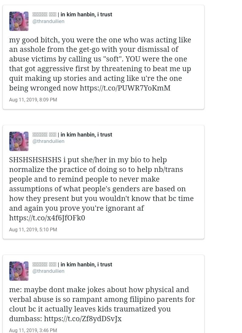 thranduiIien's tweet photo. twitter locked me out of my main bc these tweets apparently are hate speech and go against the rules

tbh what did i expect from a site that protects white supremacists and racists https://t.co/iEwSXx9SoD