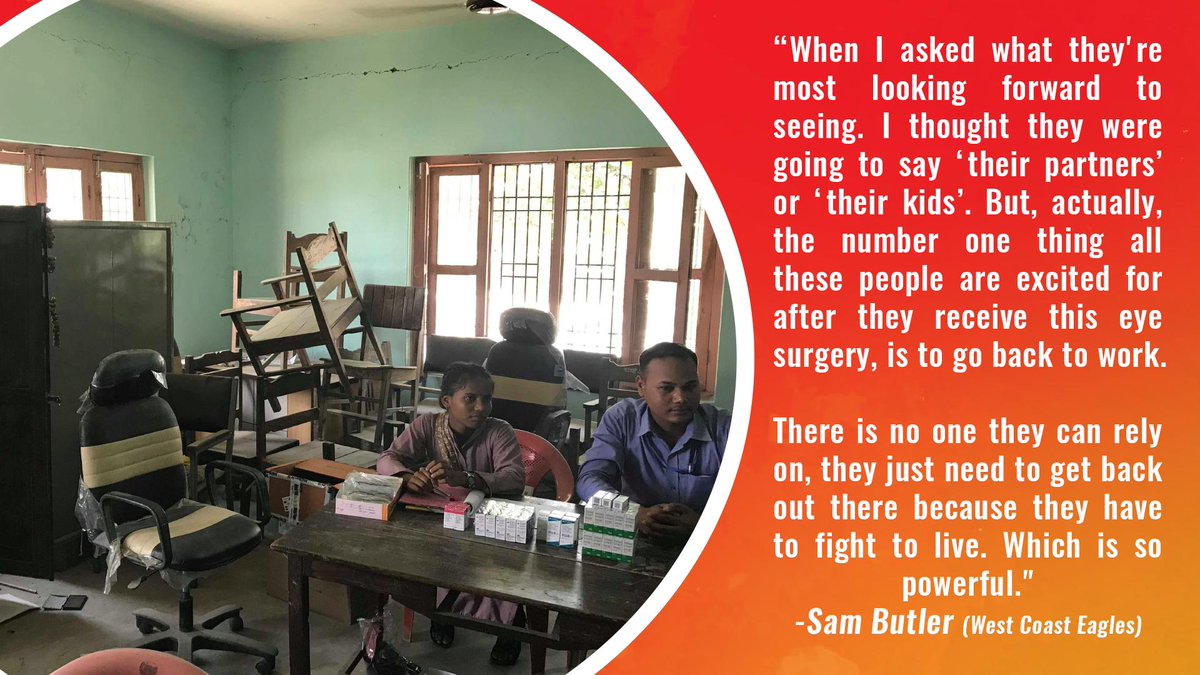 sonshine_au's tweet photo. Yesterday Sam Butler, @WestCoastEagles went to rural Nepal to visit a pop-up eye clinic (photographed).
Read more about Sam's experience so far: https://t.co/d8wSuAhyA8
@CBMAustralia #MiraclesDay https://t.co/xhGWF6ux2z