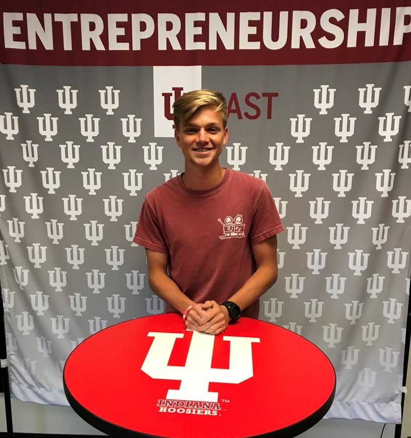 IUE_ENTR's tweet photo. Two weeks until the start of classes, #iueast School of #Business and #Economics student Cole Fosbrink has already become active on campus as our newest student #CEO, Cash Equals Opportunities.  Cole has selected #Finance as his major. @RedWolvesMS @EconomicClubIN @federalreserve https://t.co/2JQGJdbBAB