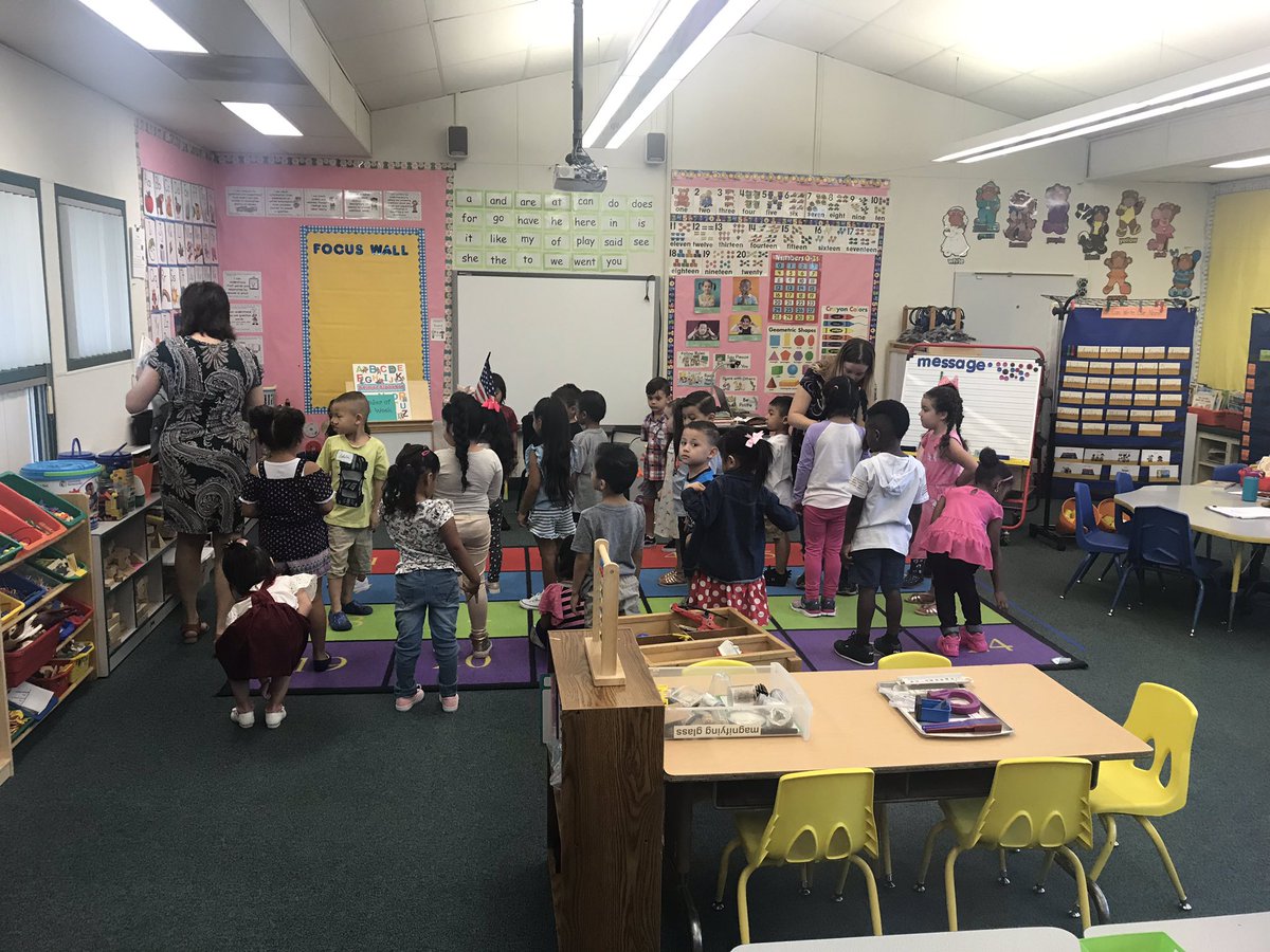 MathiesDeanna's tweet photo. First day of school 2019/20 in the books. The TK children were so excited to be going to school. Love the first day outfits! #FUSDSTRONG https://t.co/Bo9wmu9enw