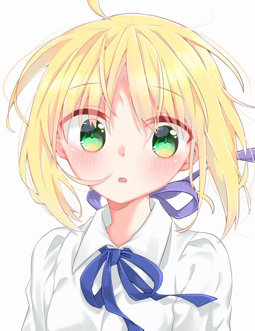 新しいパソコンで描いたセイバーさん 