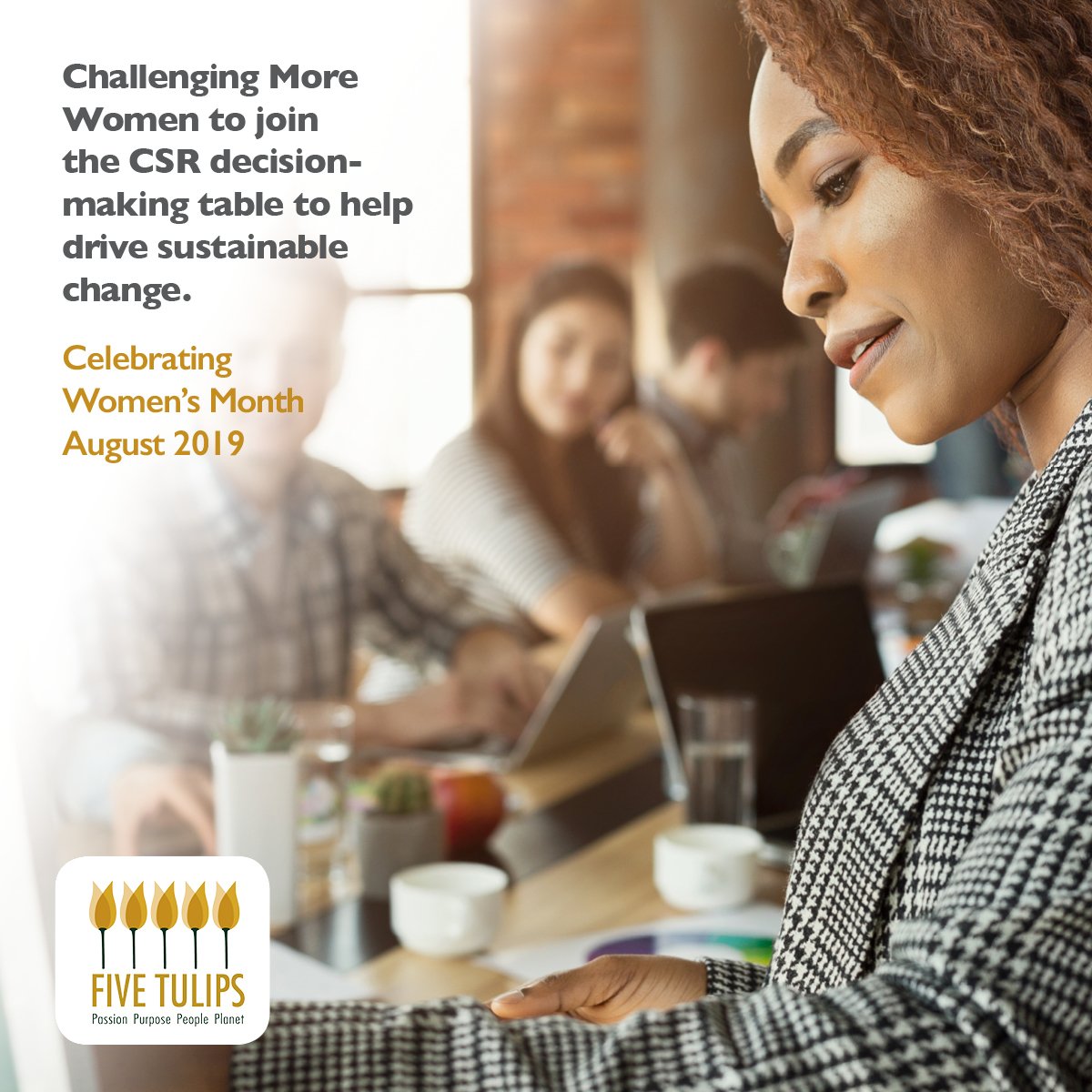 Fivetulips's tweet photo. At Five Tulips we welcome more women to join our CSI partnerships and drive sustainable change. Celebrating Women’s Month! https://t.co/NsUm6H0QKM #womensmonth #womenleaders #CSRprograms #sustainablechange #fivetulips https://t.co/TnHJewOac3