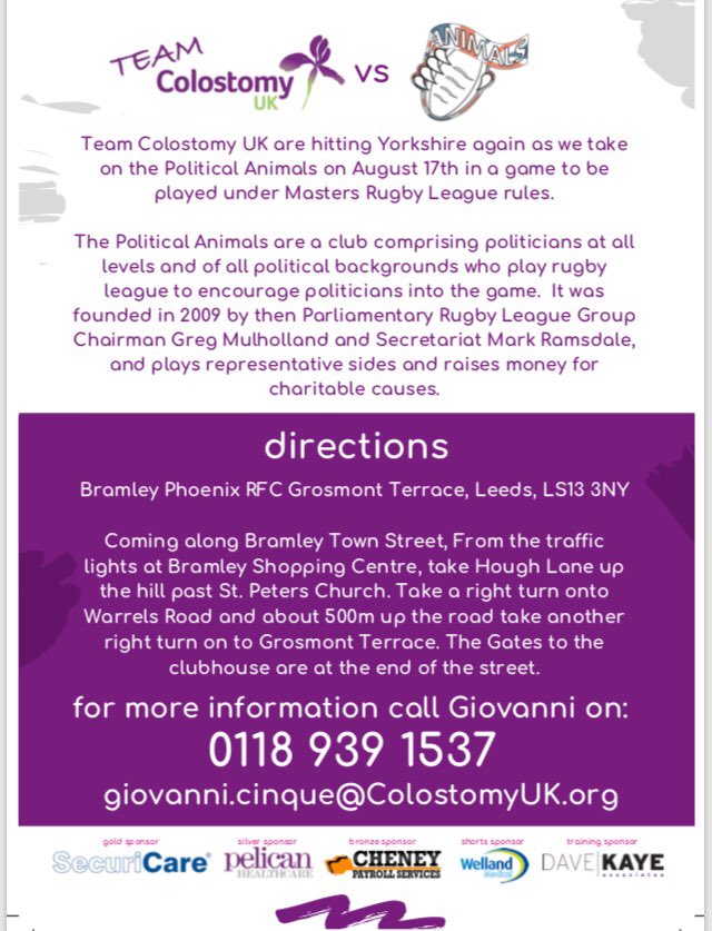 Team Colostomy UK tweet media