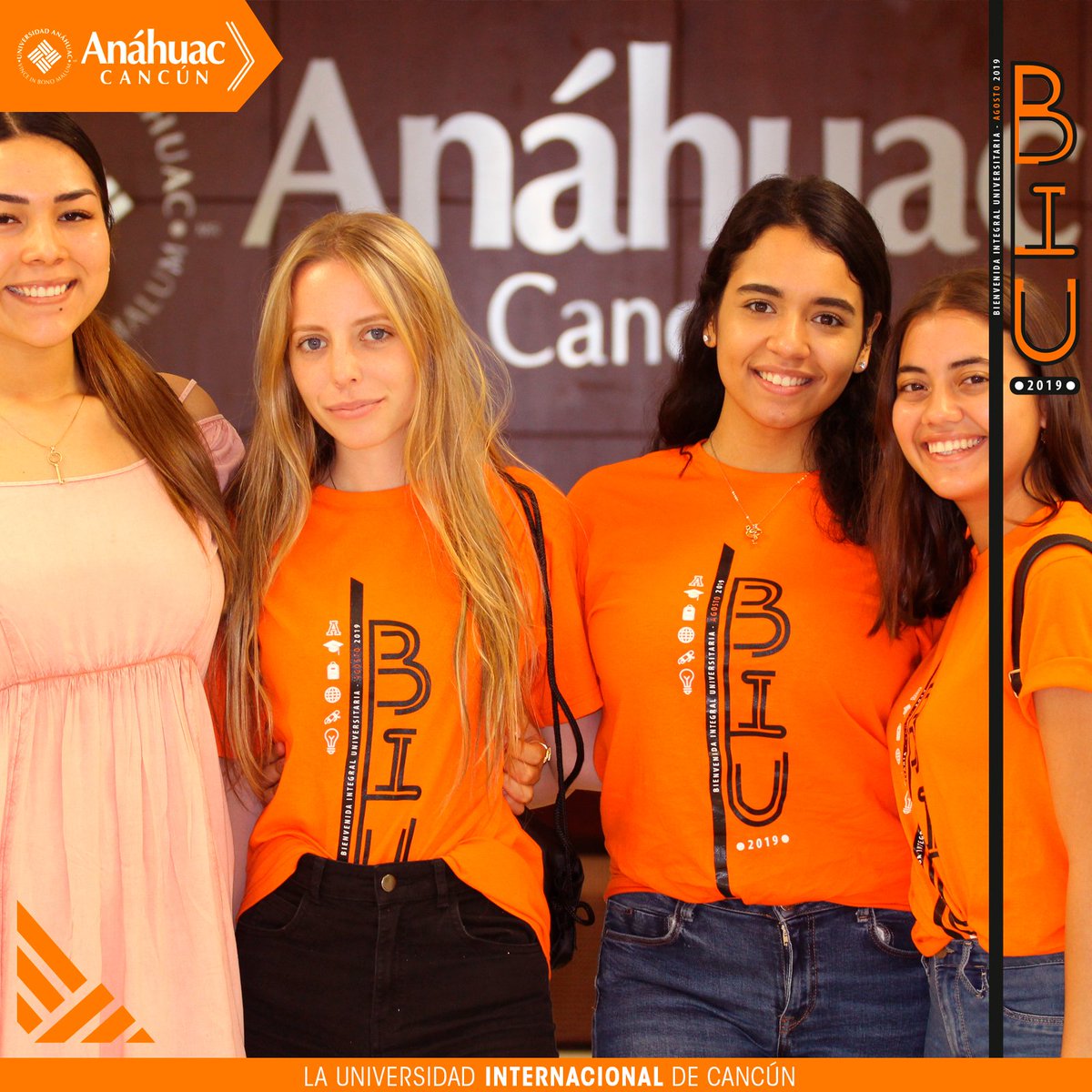 AnahuacCancun's tweet image. ¡Los esperamos mañana en el segundo día de la Bienvenida Integral Universitaria! 
#BIUAGO19 
#AnáhuacCancún
#StudyInParadise
#Liderazgointernacional
🔶Somos Anáhuac, la Universidad Internacional de Cancún