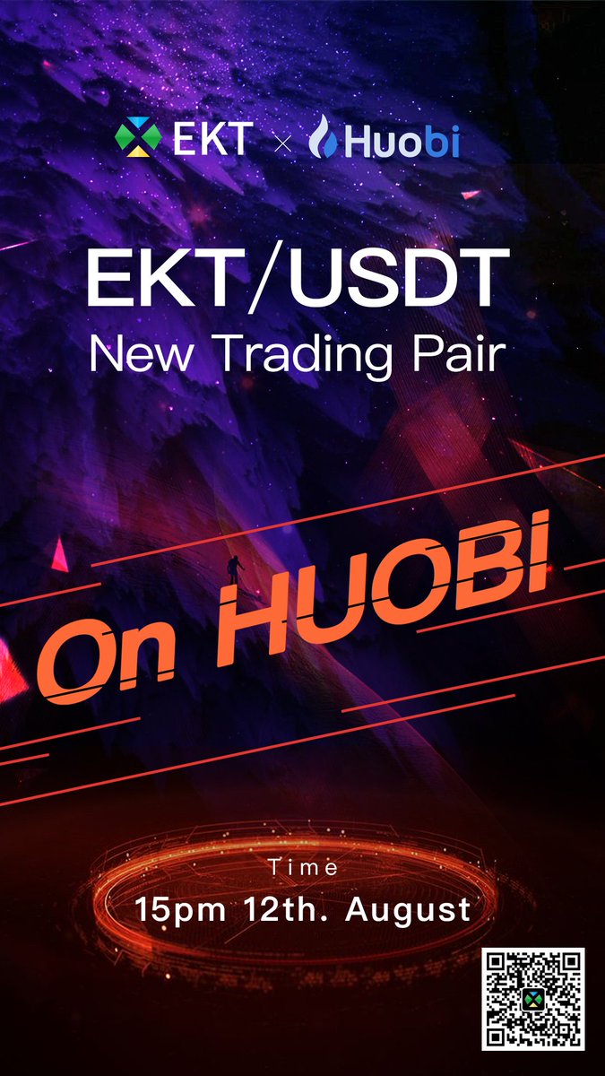 EKTcoin's tweet photo. $EKT/$USDT New trading pair has lauched on @HuobiGlobal !👏🥳👍 https://t.co/7C9iCGebjG
