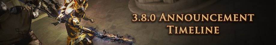 VIPR4PG's tweet photo. 3.8.0 Announcement Timeline

PoE 3.8 announcement will go live at 2pm on Tuesday, August 20th PDT

https://t.co/bbktuK1mOY https://t.co/rgPPSFnvfY