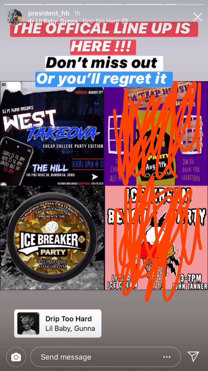 Pxxris__'s tweet photo. Lil Booties Vs Big Booties π
#WestCheapCollegeParty #WESTTAKEOVA #UWG #UWG23 #UWG22 #UWG21 ππ΅π
$100 Twerk Contest π€
Every Female Must Take 1 Shot Before Coming Into Party
This Saturday We Up ONE !! ππΎ
Have Your Rides Ready Fuck It Car Pull π€·πΎββοΈ ππ https://t.co/L5NNU2UZCM