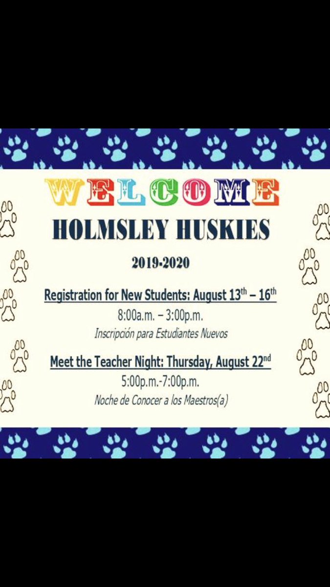 We can’t wait to see all our teachers and kids!