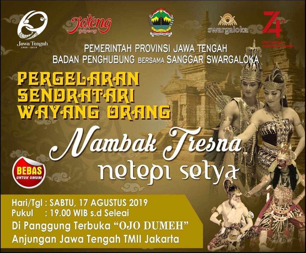Malem minggu besok guys... 
GRATIS!!

#JatengGayeng

<a href="/eventjkt_id/">JAKARTA</a> 
<a href="/netmediatama/">Netmedia</a> 
<a href="/KompasTV/">KOMPAS TV</a> 
<a href="/SCTV_/">SCTV</a> 
<a href="/humasjateng/">Humas Jateng</a> 
<a href="/Jateng_Twit/">Info Jateng</a> 
<a href="/indiawanwinarto/">x man</a> 
<a href="/SoloUpdate/">Solo Update #BeyondsInformation</a> 
<a href="/liputan6dotcom/">LIPUTAN6</a> 
<a href="/IndonesiaBagus_/">Indonesia Bagus NET.</a>