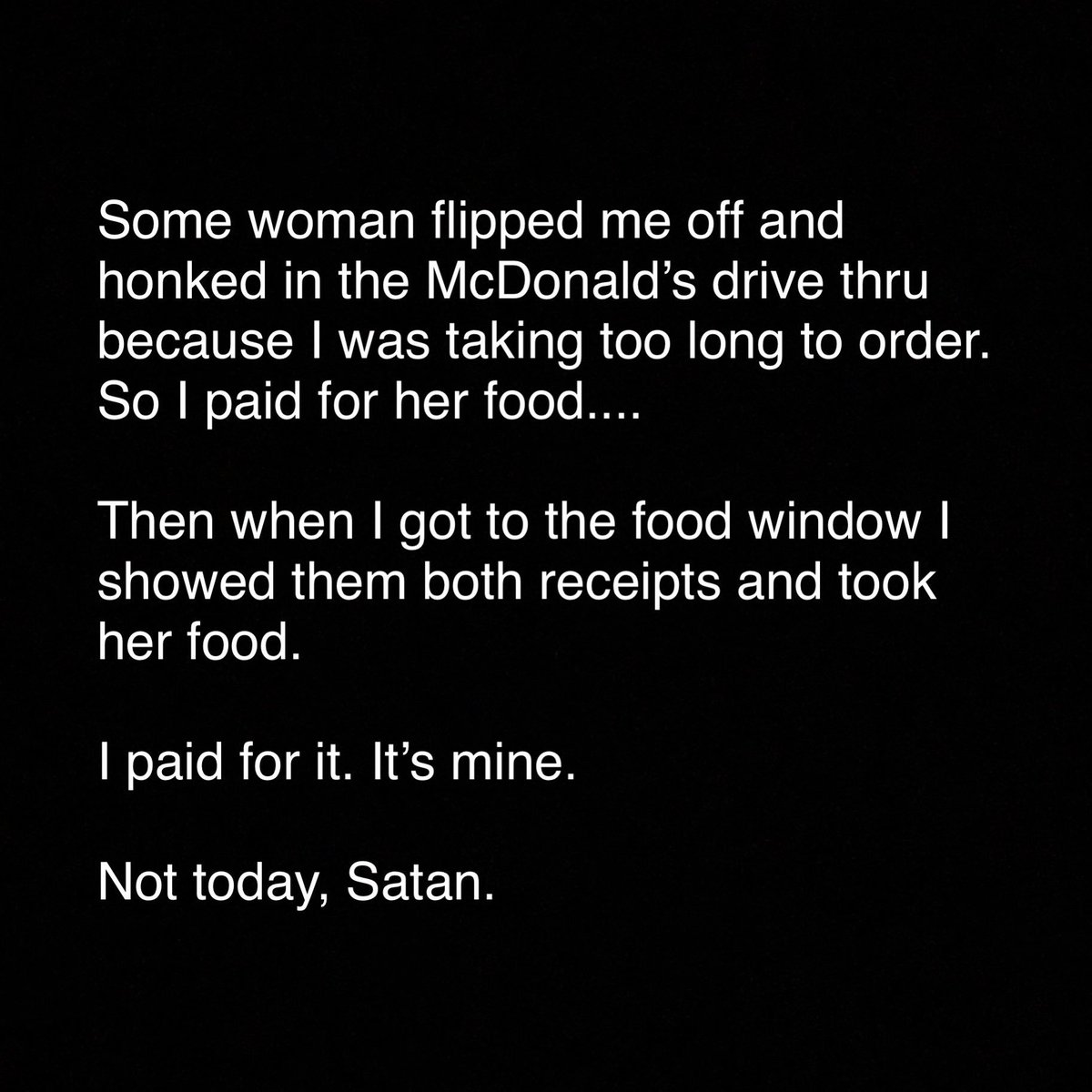 OdensKitchen's tweet photo. Not today, Satan.
_______________
(FB: Cory Coots)
#BadTips #serverlife #serverproblems #bartenderlife #bartenderproblems #waiterlife #waiterproblems #badtippers #serversofinstagram #serverstories #serversbelike #serverstruggles #waitressprobs #serviceindustry #servermemes https://t.co/jdHtbdehjn