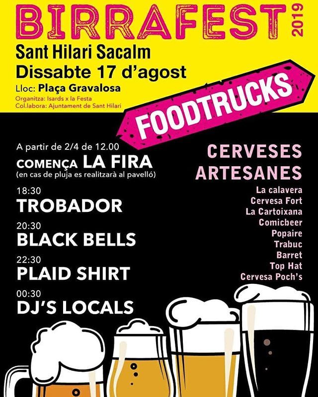 CervesesTopHat's tweet photo. Este finde estamos A la birra fest de Sant Hilari Sacalm. Pueblo fenomenal, gran gente y buena birra. Mira las fotos que tengo del año pasado y ven!

#cervesestophat #cervezaartesanal #cervesaartesana #cervezaartesana #cervesacatalana #sthilarisacalm #sa… https://t.co/gv3T95ijT0 https://t.co/0DIIA1rueH