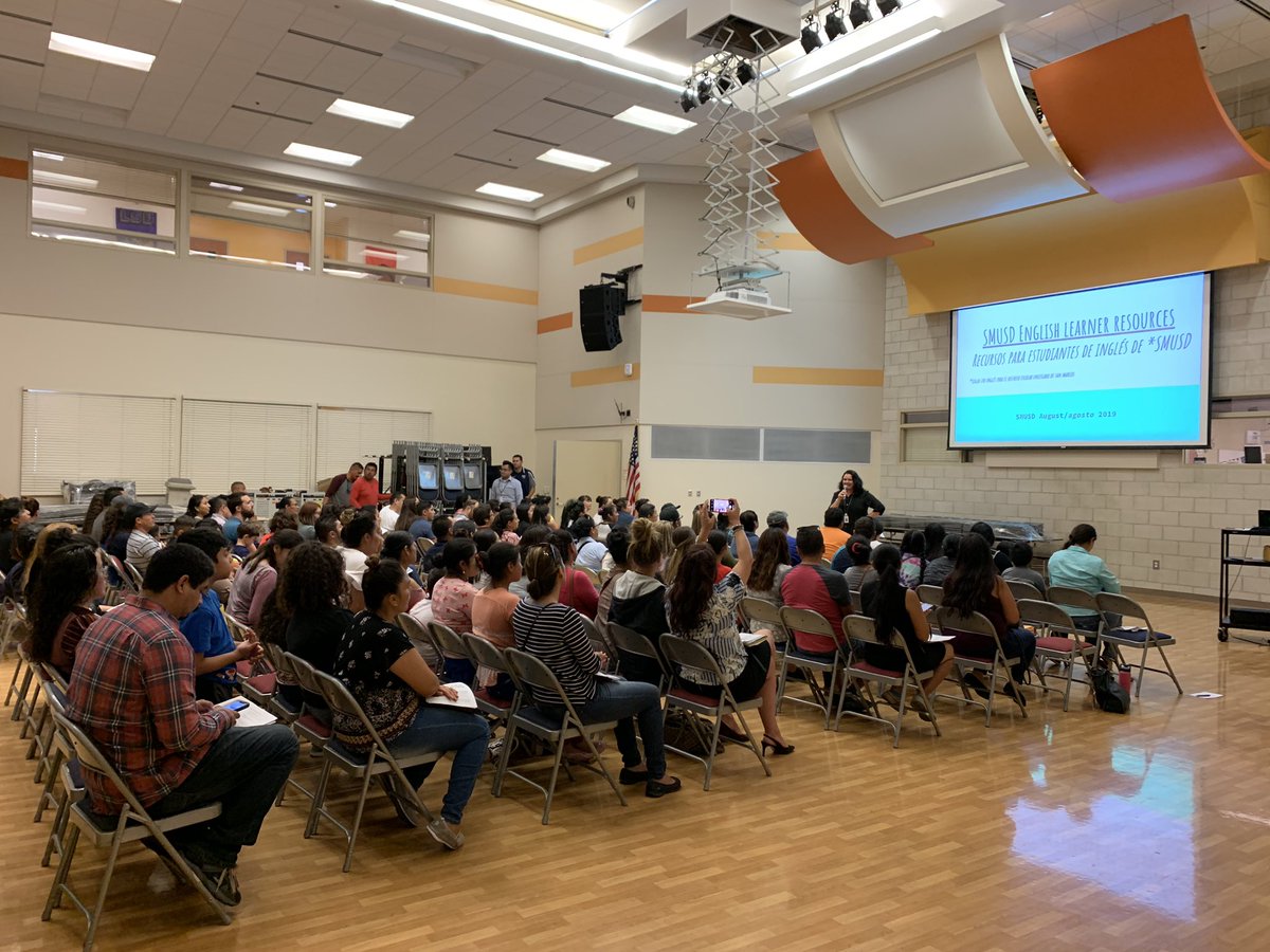 SanMarcosTigers's tweet photo. Information night @SanMarcosTigers for our SMUSD English learners families.
Noche de información en San Marcos Elementary para nuestras familias de estudiantes de inglés como segundo idioma. #SMETigerway #Families @SanMarcosUSD @tSMpromise https://t.co/JveEpYjADN