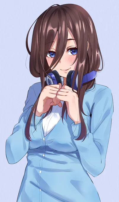 三玖ちゃん描くの楽しかった～～('∇`)#五等分の花嫁 