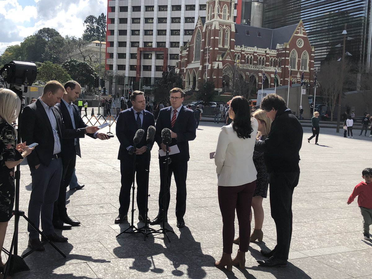 AlanTudge_'s tweet photo. Getting on with the job with @brisbanecityqld Lord Mayor @Schrinner we’re making sure 12 #congestionbusting projects get underway ASAP to get the people of Brisbane home sooner &amp; safer. https://t.co/lhVfQTBtPK