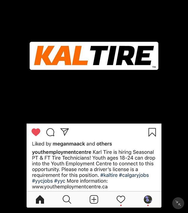 Need a job?  Are between 18-24 with a drivers license?  Check out this opportunity through Youth Employment Centre. @palliseroffcampus @palliserschools @cis.gram @cis_aj_campus <a href="/hca_calgary/">Heritage Christian</a> <a href="/masterscalgary/">Master's Academy & College</a> <a href="/ccssecondary/">CCS Secondary Educ.</a> @youthemploymentcentre <a href="/kaltire/">Kal Tire 🇨🇦</a> #yyc #employment #yycjo…