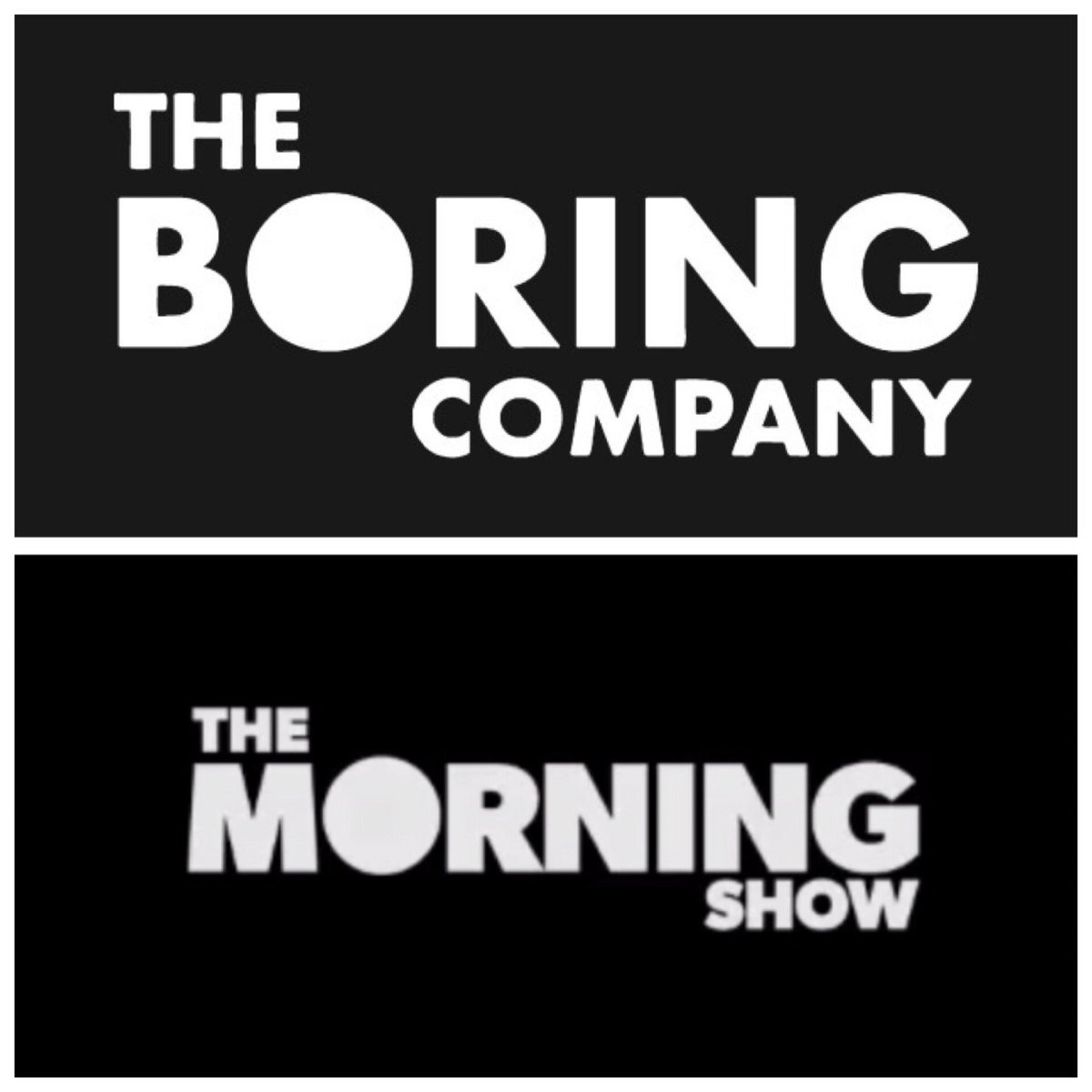 techyfact's tweet photo. @elonmusk Looks like someone's stealing your logo ! @AppleTV @TheMorningShow @boringcompany https://t.co/0hguWxC8hH