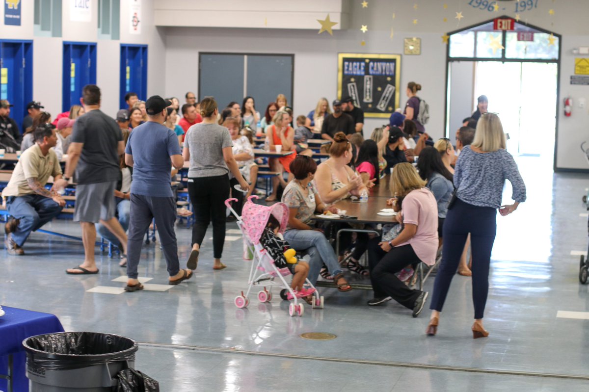 ApZwack's tweet photo. It was a packed MPR for Pastries with the Principals on our first day back! We really enjoyed meeting with the parents and letting them know some of the upcoming activities that are planned. It was a phenomenal turnout!!  (We loved meeting our future students too!) https://t.co/j6wxfLljaw
