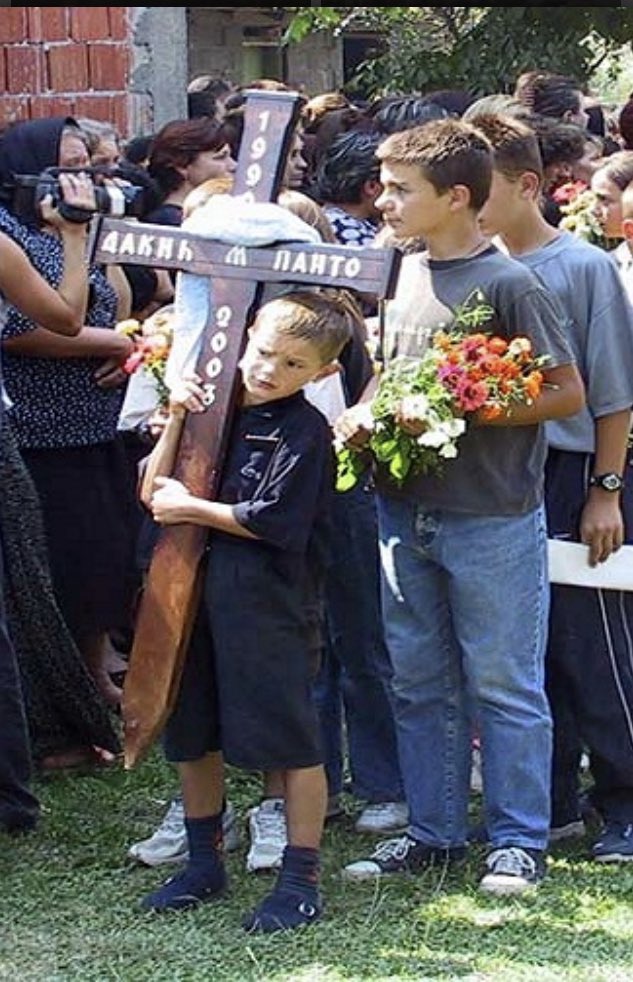 SerbHero's tweet photo. #OnThisDay 16 yrs ago, #Albanian terrorists killed 2 #Serbian youths bathing in the river Bistrica near #Gorazdevac, #Kosovo &amp; Metochia.

Shooting from the cover of nearby woods, #Albanians killed Pantelija Dakic (13) and Ivan Jovovic (19). 

Perpetrators have evaded punishment. https://t.co/0cfr4wESki