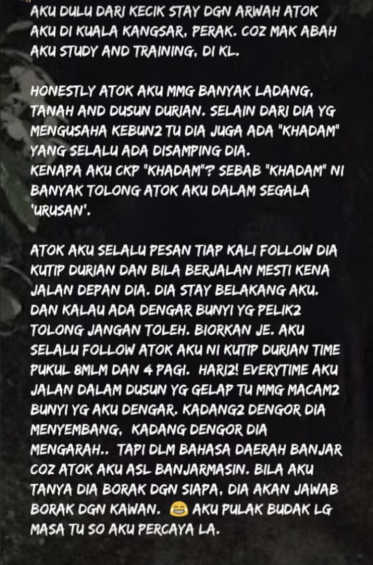 amaraziz09's tweet photo. Ada peminat paranormal yang berani? 

Offer penginapan 2hari 1 malam, makan minum ditanggung. 

Hanya perlu merasai pengalaman bermalam di kampung tersebut shj.

Disclaimer: ini bukan kisah aku, tapi kisah benar seorang Noit.

P/s : ramai berminat baru aku sambung... https://t.co/1vownN0D8z