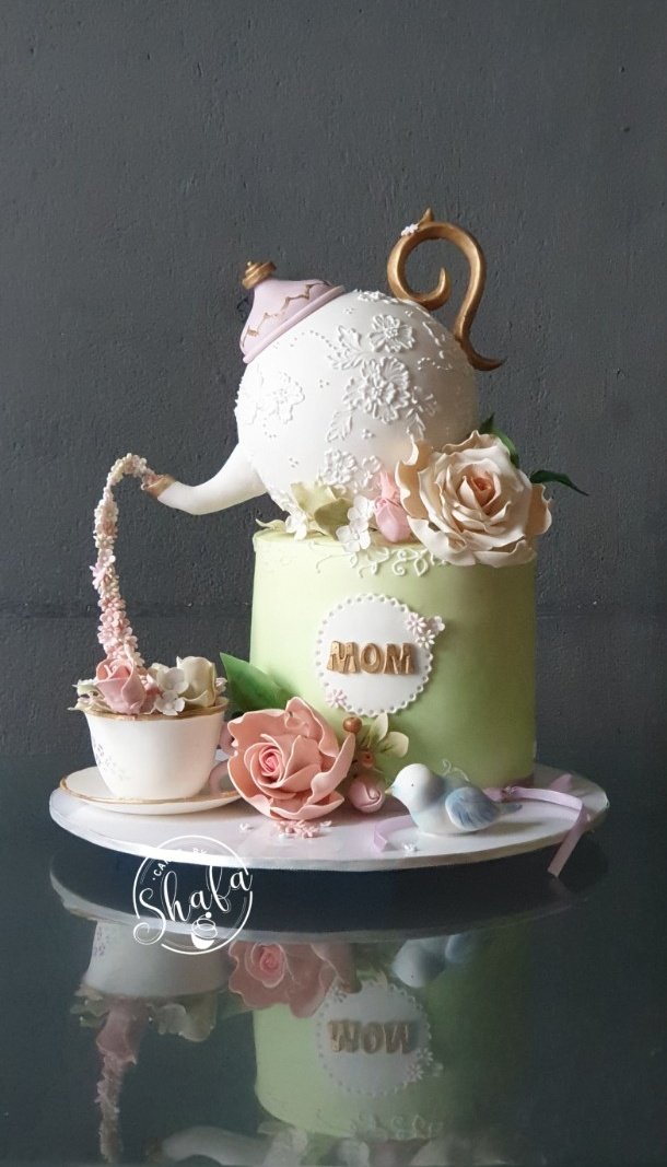 cakesbyshafa's tweet photo. Teapot cake #cakesbyshafa https://t.co/Zh0ZO1XM8L