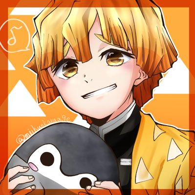 はじめ🐧さんがTwitterに投稿した我妻善逸(鬼滅の刃)のイラスト。